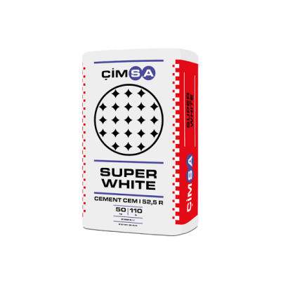 Török fehércement (Çimsa Super White Cement CEM I 52.5R)